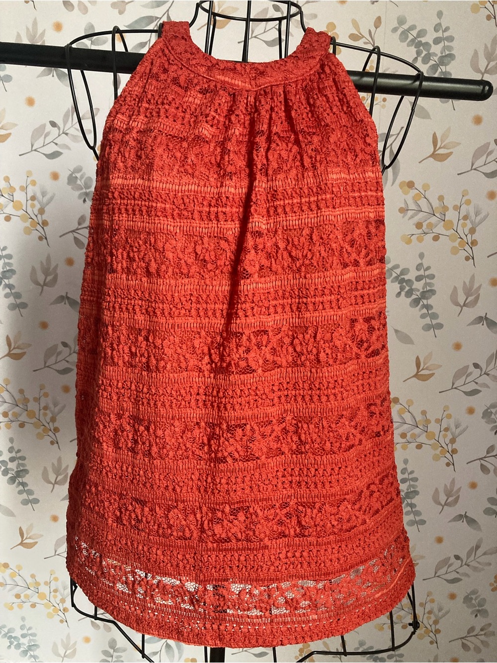 Monteau Coral Crochet Halter Top